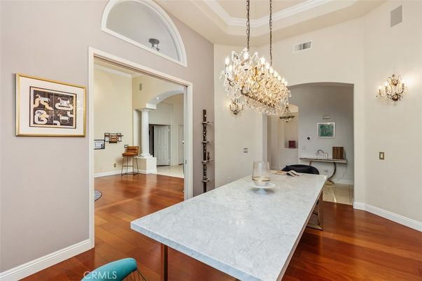 Chandelier, Interior, Wood Texture Flooring