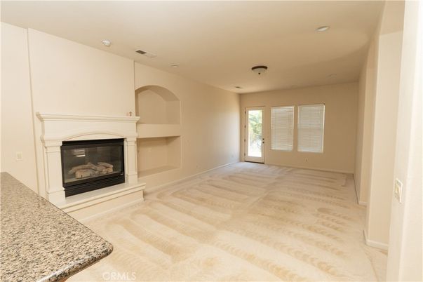 Empty room, Fireplace, Interior, Recessed Lighting