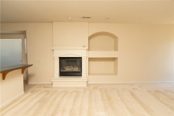 Empty room, Fireplace, Interior