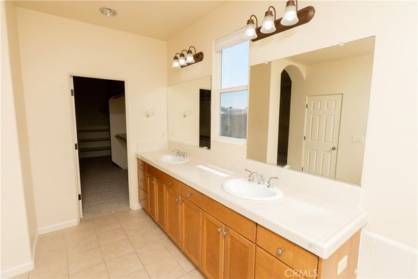 Bathroom, Dual Sink Vanities, Interior, Tile Countertops