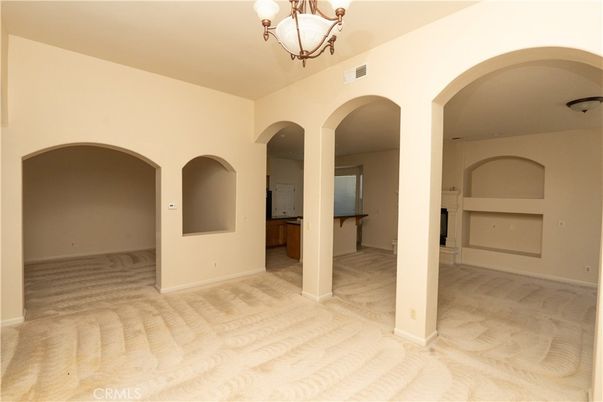 Chandelier, Empty room, Interior