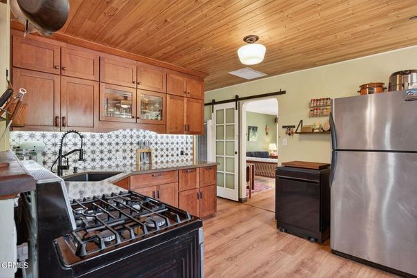 Interior, Kitchen, Wooden Ceilings, Wood Texture Flooring