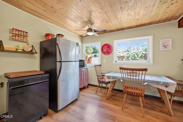 Dining room, Interior, Kitchen, Wooden Ceilings, Wood Texture Flooring