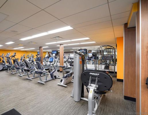 Fitness Equipment, Gym, Interior, Recessed Lighting