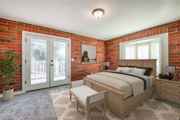 Bedroom, Interior, Stone Walls