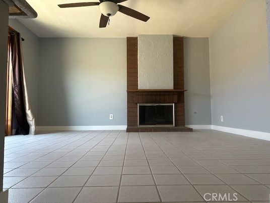 Empty room, Fireplace, Interior