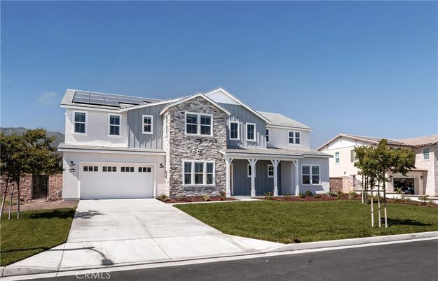 Attached, Exterior, Facade, Solar Panels, Farmhouse