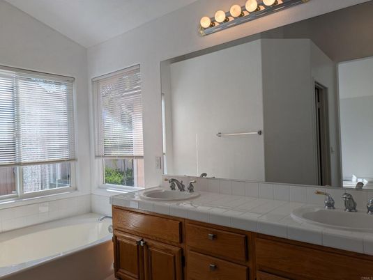 Bathroom, Dual Sink Vanities, Interior, Tile Countertops