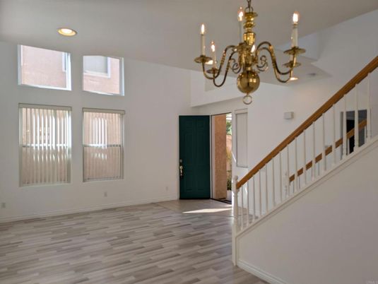Chandelier, Interior, Recessed Lighting, Wood Texture Flooring