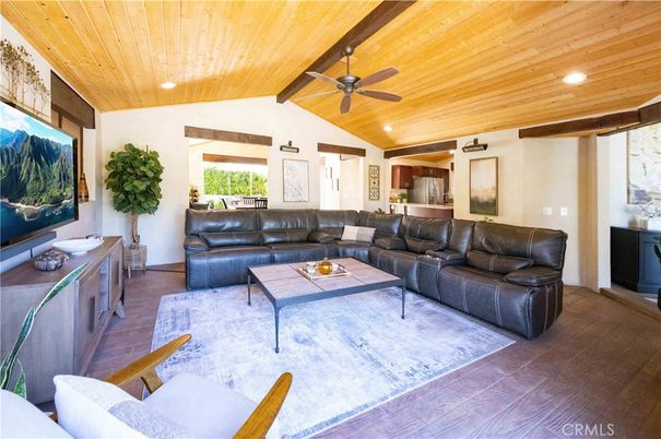 Interior, Living room, Recessed Lighting, Wooden Ceilings, Wood Texture Flooring