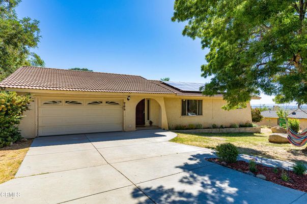 Attached, Backyard, Exterior, Facade, Solar Panels, Mediterranean