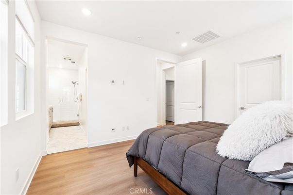Bathroom, Bedroom, Interior, Marble, Recessed Lighting, Wood Texture Flooring