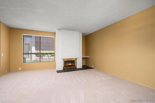 Empty room, Fireplace, Interior