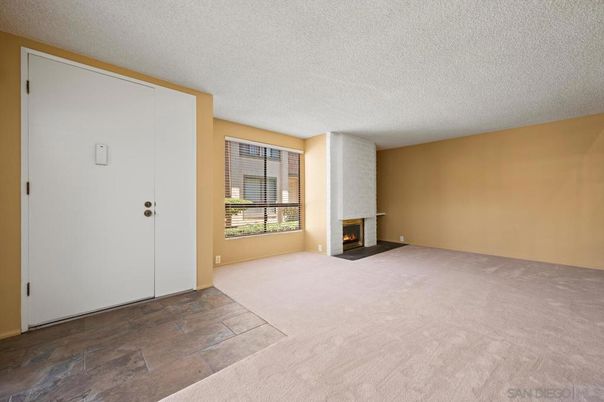 Empty room, Fireplace, Interior