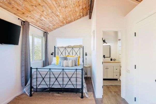 Bathroom, Bedroom, Interior, Wooden Ceilings, Wood Texture Flooring