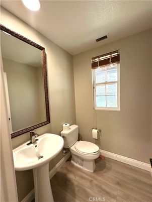 Bathroom, Interior, Recessed Lighting, Wood Texture Flooring