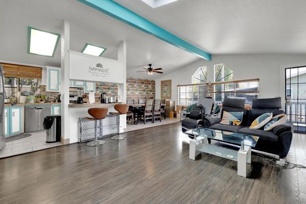 Dining room, Interior, Kitchen, Living room, Wood Texture Flooring