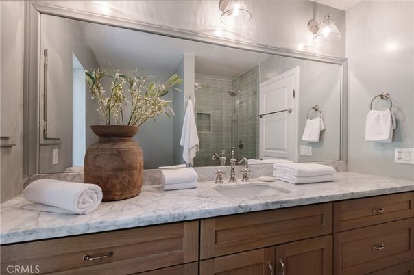 Bathroom, Dual Sink Vanities, Glass Shower, Interior
