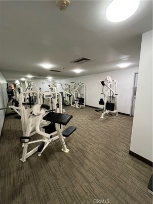 Fitness Equipment, Gym, Interior, Recessed Lighting