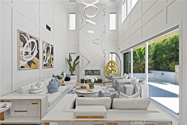 Fireplace, Interior, Living room, Marble Walls