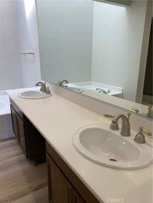 Bathroom, Dual Sink Vanities, Interior, Wood Texture Flooring
