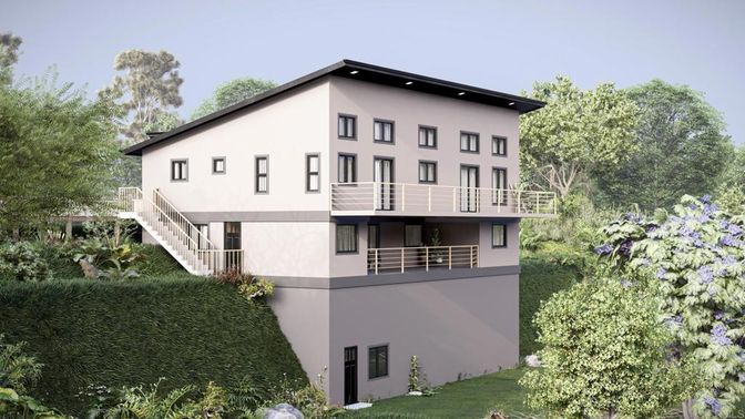 Exterior, Facade, Modern
