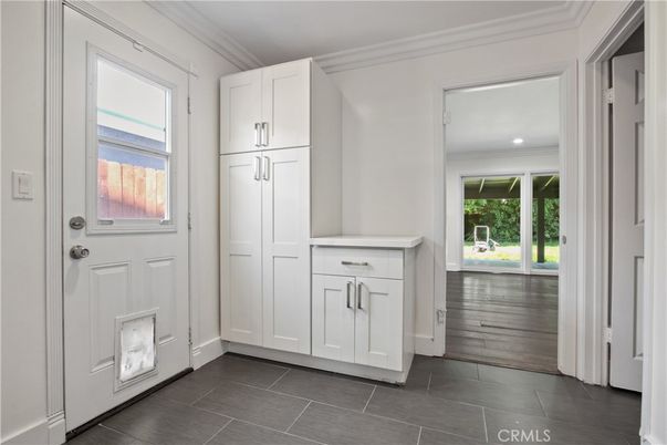 Empty room, Fireplace, Interior, Recessed Lighting, Wood Texture Flooring