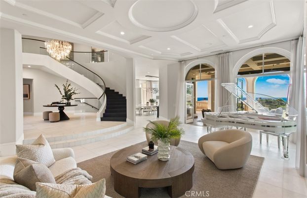 Chandelier, Interior, Living room, Recessed Lighting