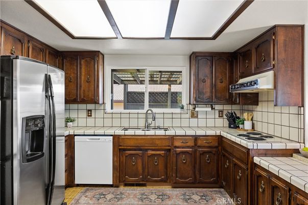 Interior, Kitchen, Stainless Steel Appliances, Tile Countertops