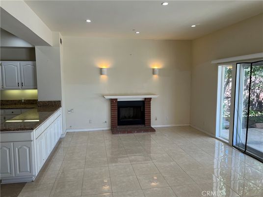 Empty room, Fireplace, Interior, Recessed Lighting