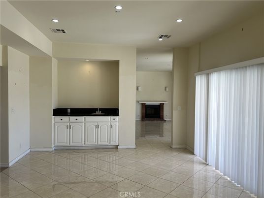 Empty room, Fireplace, Interior, Recessed Lighting