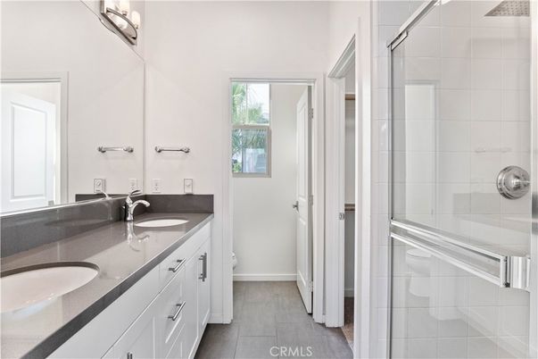 Bathroom, Dual Sink Vanities, Glass Shower, Interior
