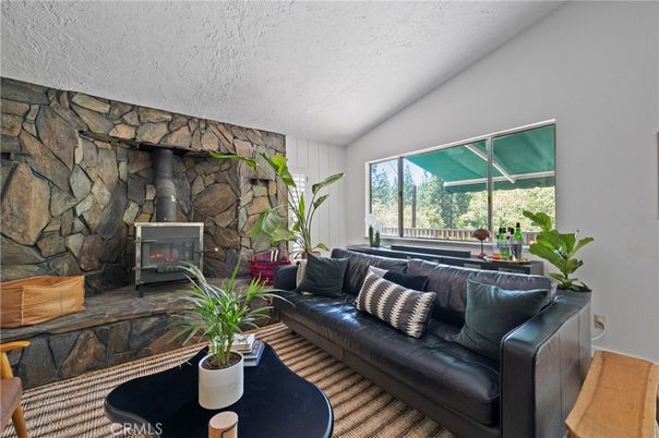 Fireplace, Interior, Living room, Stone Walls