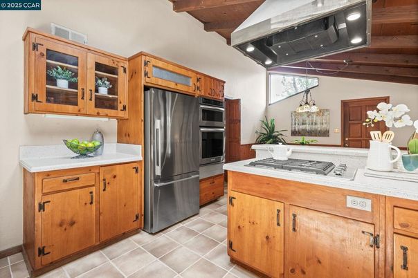 Interior, Kitchen, Pendant Lights, Wooden Beams