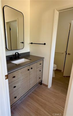 Bathroom, Dual Sink Vanities, Interior, Wood Texture Flooring
