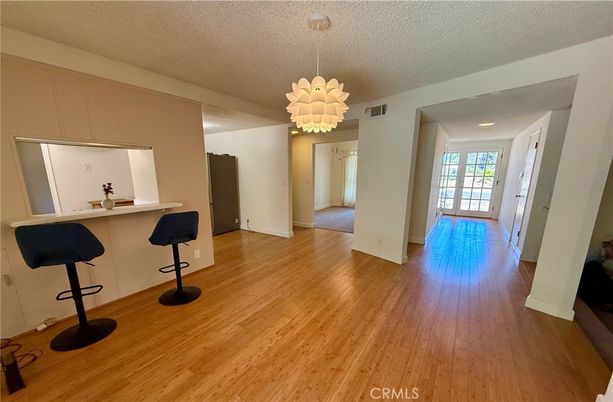 Chandelier, Interior, Wood Texture Flooring