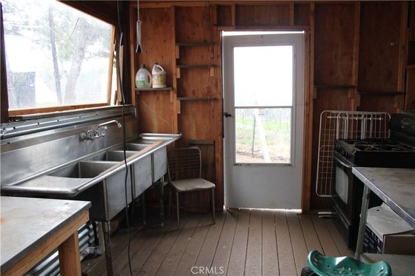 Interior, Kitchen, Wood Texture Flooring, Wooden Walls