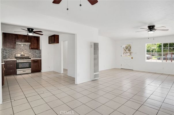 Empty room, Interior, Kitchen, Stainless Steel Appliances