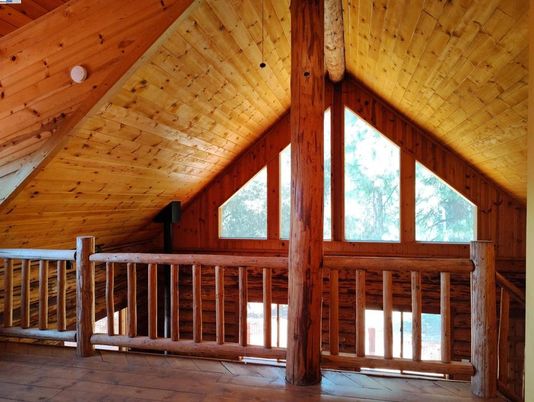 Empty room, Interior, Wooden Beams, Wooden Ceilings, Wood Texture Flooring, Wooden Walls