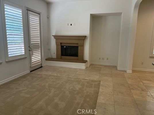 Empty room, Fireplace, Interior