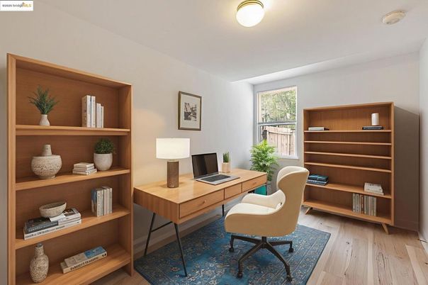 Home Office, Interior, Wood Texture Flooring