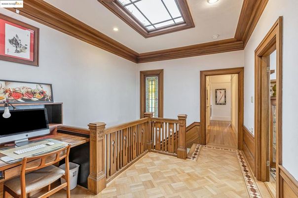 Glass Ceilings, Home Office, Interior, Recessed Lighting, Wood Texture Flooring