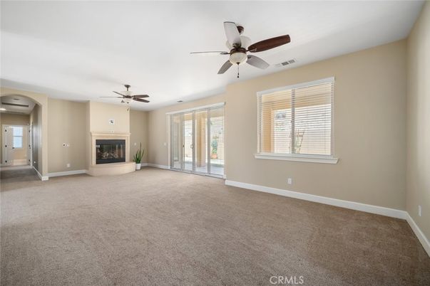 Empty room, Fireplace, Interior