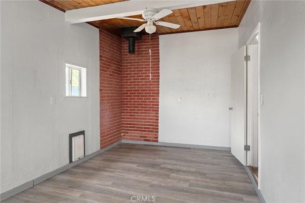 Empty room, Interior, Stone Walls, Wooden Beams, Wooden Ceilings, Wood Texture Flooring