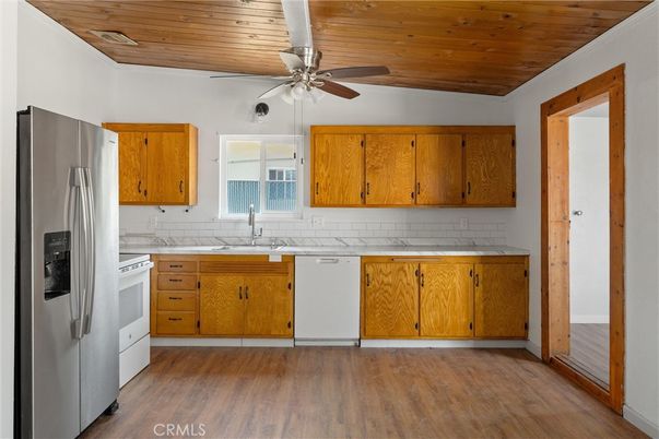 Interior, Kitchen, Wooden Ceilings, Wood Texture Flooring