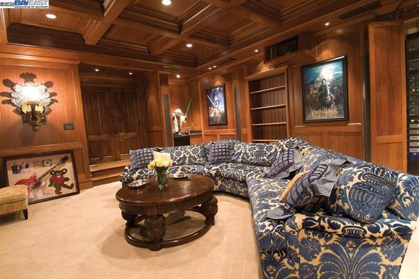 Interior, Living room, Recessed Lighting, Wooden Beams, Wooden Ceilings, Wooden Walls