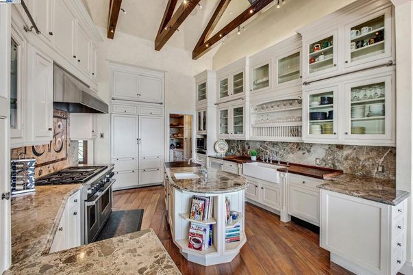 Interior, Kitchen, Wooden Beams, Wood Texture Flooring