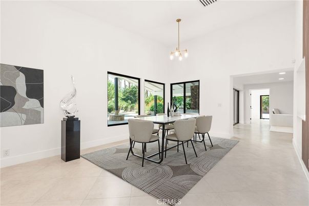 Dining room, Interior, Pendant Lights, Recessed Lighting