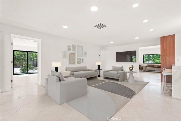 Interior, Living room, Recessed Lighting