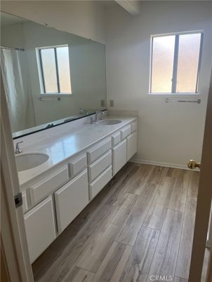Bathroom, Dual Sink Vanities, Interior, Wood Texture Flooring